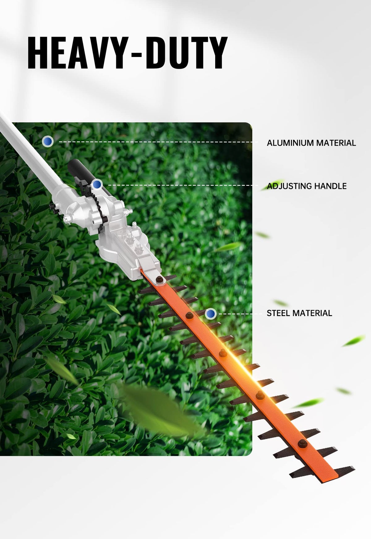 Wild Badger Power 3/4-inch cutting capacity handles larger hedges.
