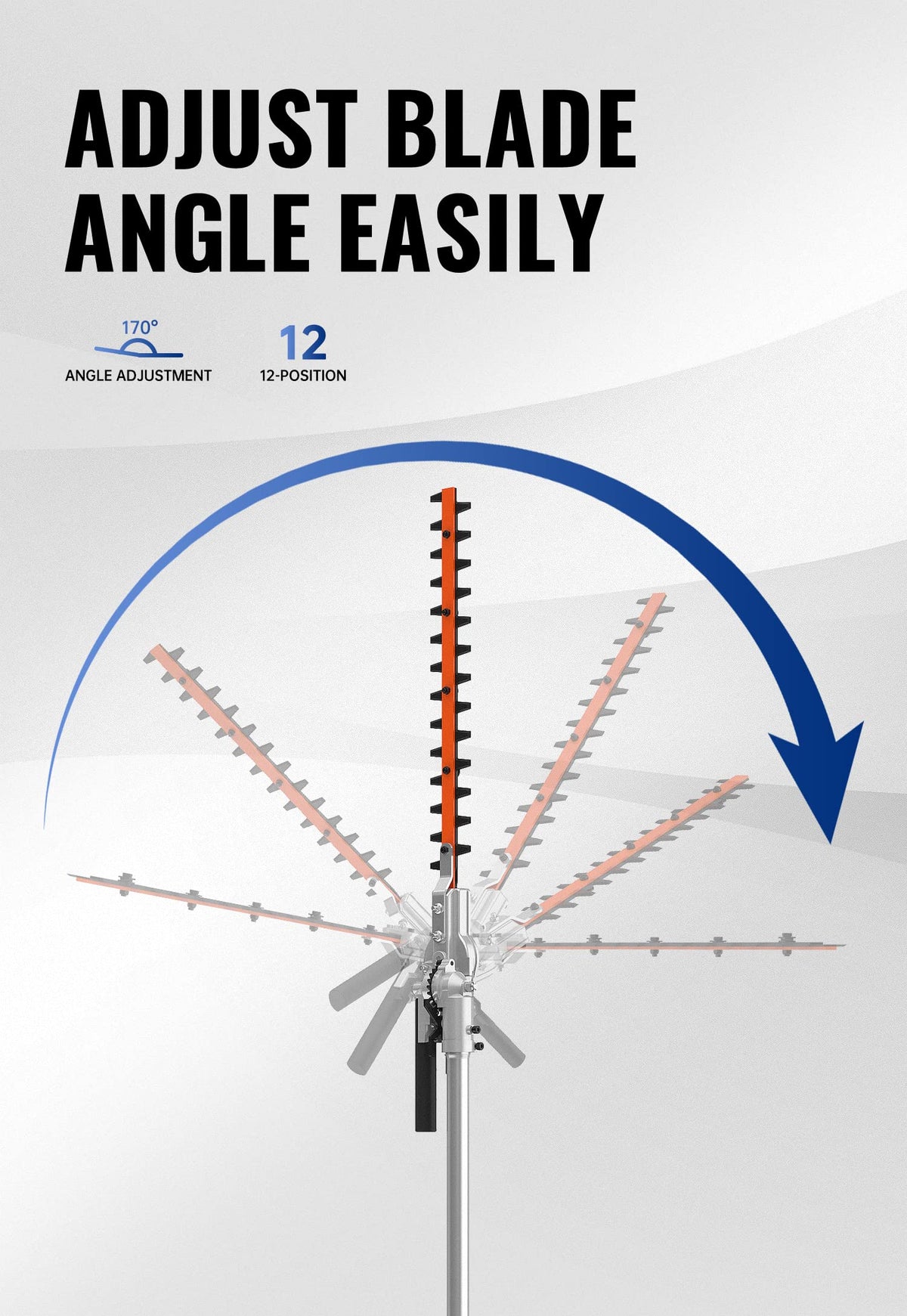 Wild Badger Power heavy-duty steel blades maintain sharpness.