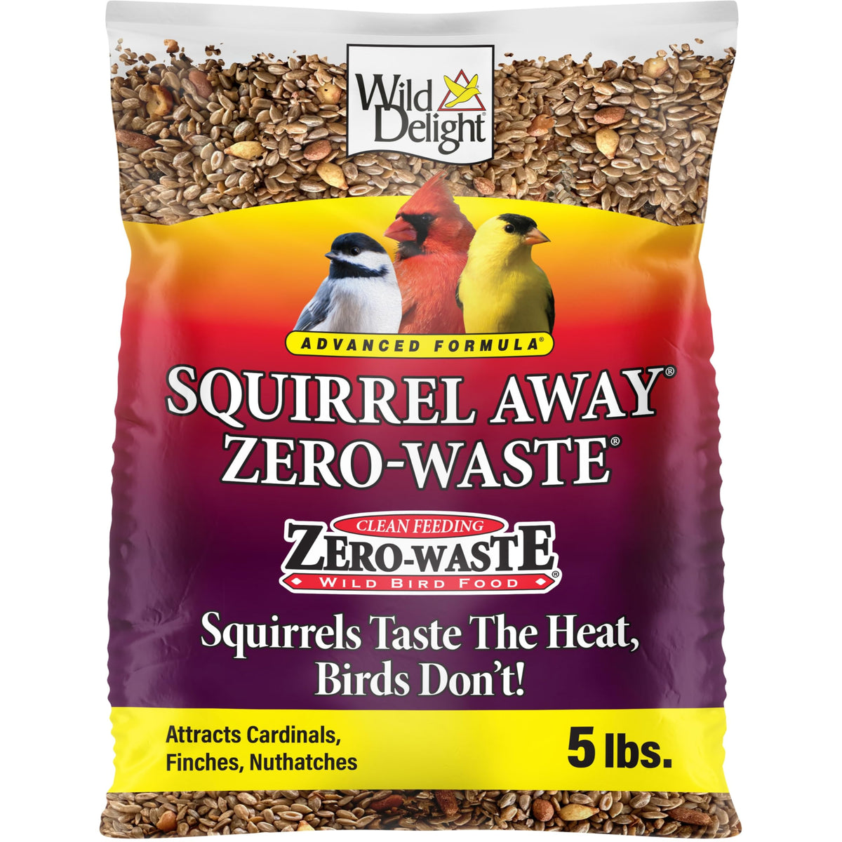 Wild Delight brand logo on packaging signaling a trusted outdoor seed choice.