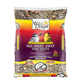 Wild Delight Squirrel Away packaging bag for easy outdoor feeding.