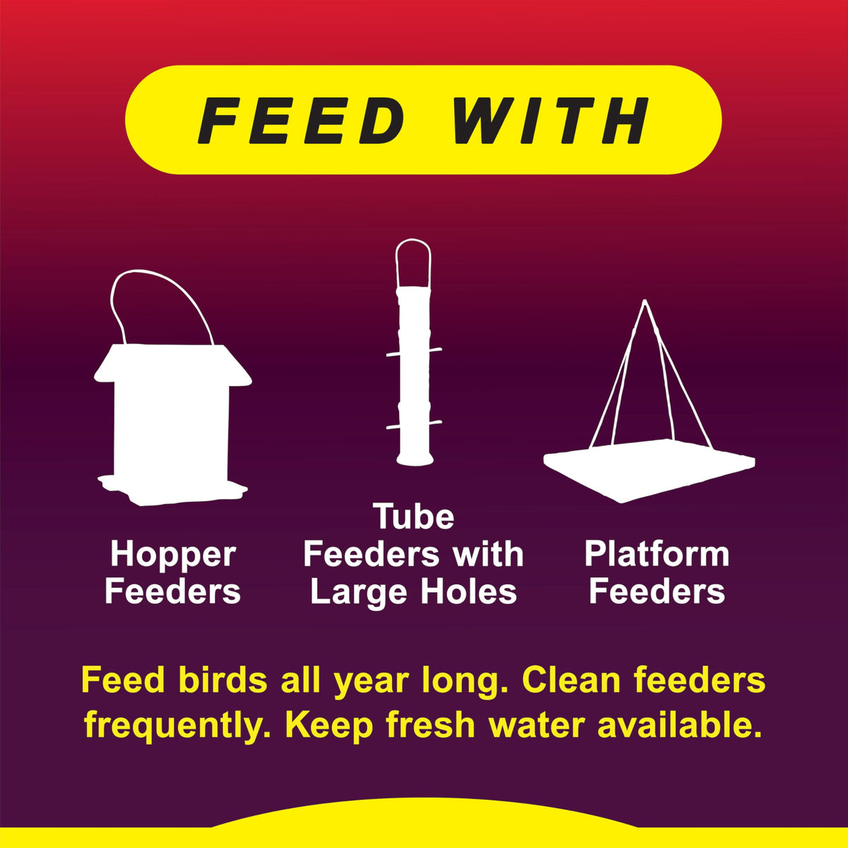 Wild Delight squirrel deterrence concept highlights spicy seeds for birds.
