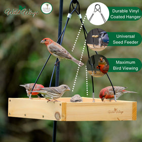 Wild Wings WWCF23 durable cedar wood construction withstands weather for long-lasting use.