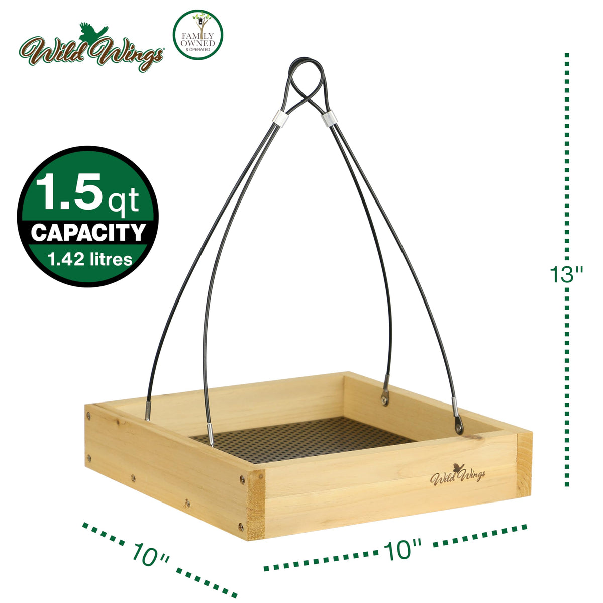 Wild Wings WWCF23 fresh seed tray removable highlights easy filling and quick cleaning.