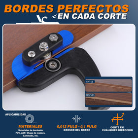 WildBossy edge banding cutter non-slip phenolic base ensures stable control during use.
