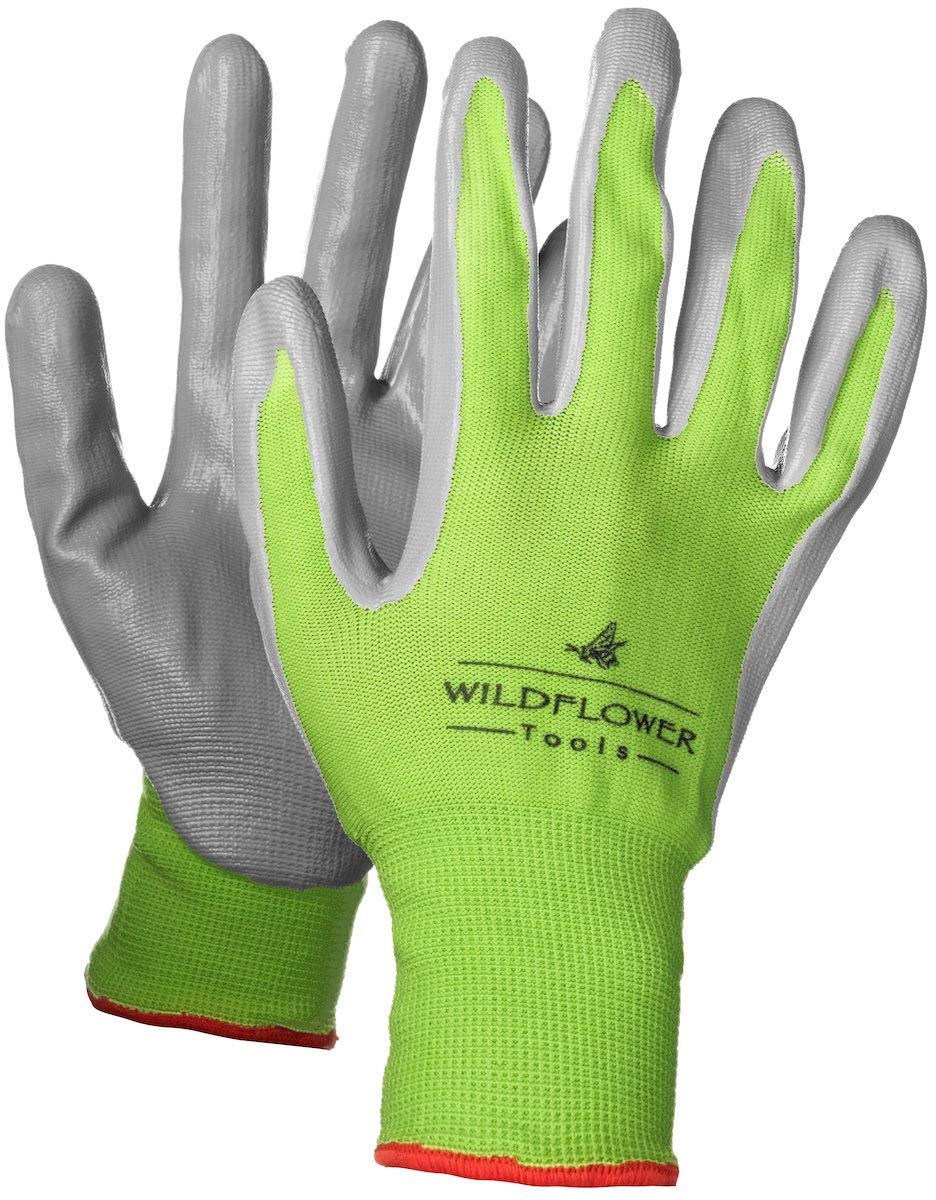 WILDFLOWER Tools knit-shell breathable gloves stay cool in hot garden days