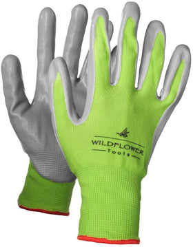 WILDFLOWER Tools knit-shell breathable gloves stay cool in hot garden days