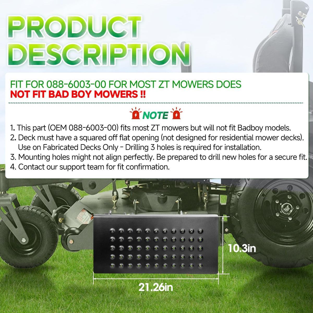 WildGear ACS6000ULS durable materials withstand yard work