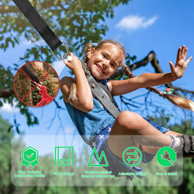 WILDJUE compatibility with hammock, disc, and tire swings