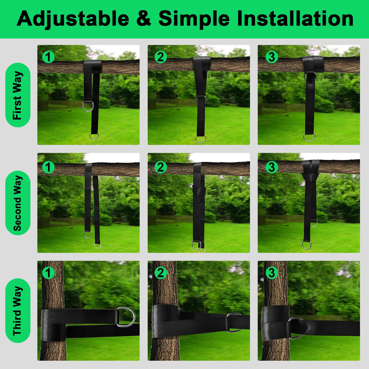 WILDJUE two-inch wide polyester strap demonstrates durability