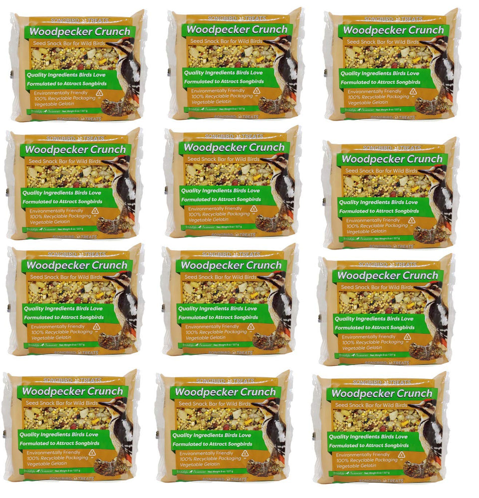 Wildlife Sciences Songbird Treats seed bar closeup highlighting seed textures to attract songbirds