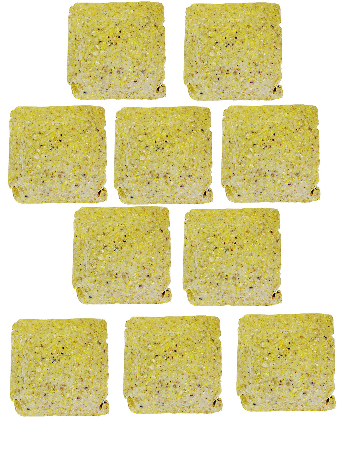 Wildlife Sciences suet cake easy-open packaging image, recyclable materials support convenient, mess-free refills.