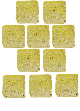 Wildlife Sciences suet cake easy-open packaging image, recyclable materials support convenient, mess-free refills.