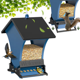 Wildpark Squirrel-Proof Bird Feeder outdoors with 5lb capacity