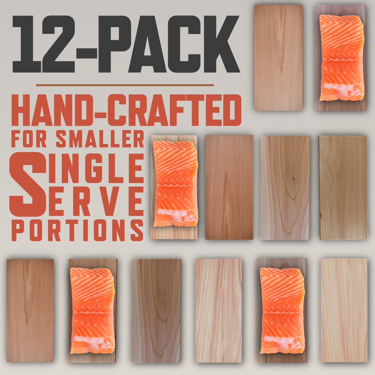 Wildwood Grilling cedar plank aroma enhances flavor during grilling.
