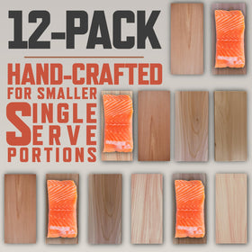 Wildwood Grilling cedar plank aroma enhances flavor during grilling.