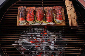 Wildwood Grilling cedar plank ready-for-grilling saves prep time.