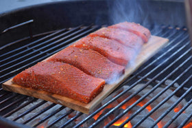 Wildwood Grilling fruit on cedar plank brings natural sweetness with subtle smoke.