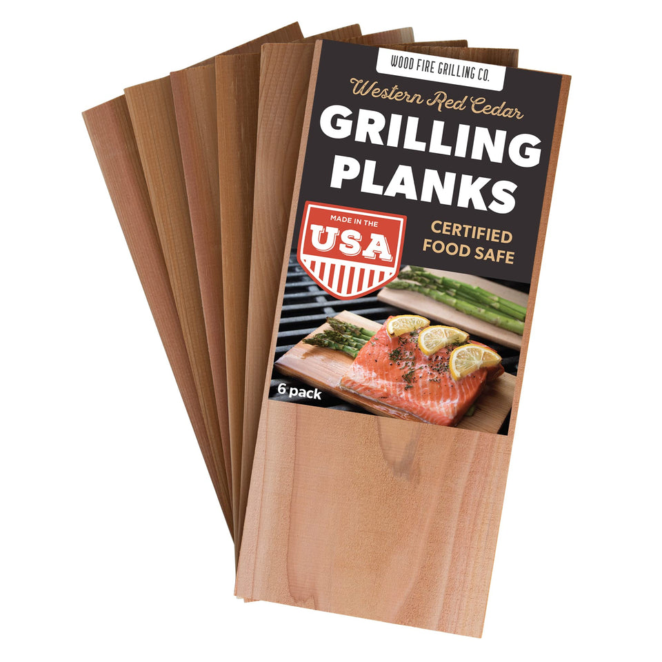 Wildwood Grilling salmon on cedar plank delivers subtle smoke and moisture.