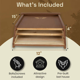 WildYard BigBatBox weather-resistant construction withstands snow, rain, heat