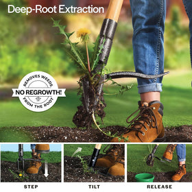WilFiks weed remover with foot pedal for extra leverage