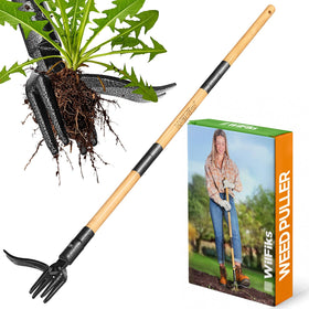 WilFiks weed puller stand-up removes weeds easily without kneeling