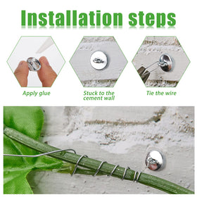WILLBOND aluminum wall anchor clip ready for outdoor weatherproof garden use