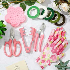 WILLBOND pink gardening gloves protect hands during thorny pruning tasks