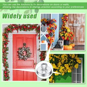WILLBOND plant anchors 1.6 x 1.2 cm supporting climbing plants along a wall