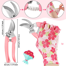 WILLBOND pink pruning shears ideal for clean cuts and versatile garden tasks