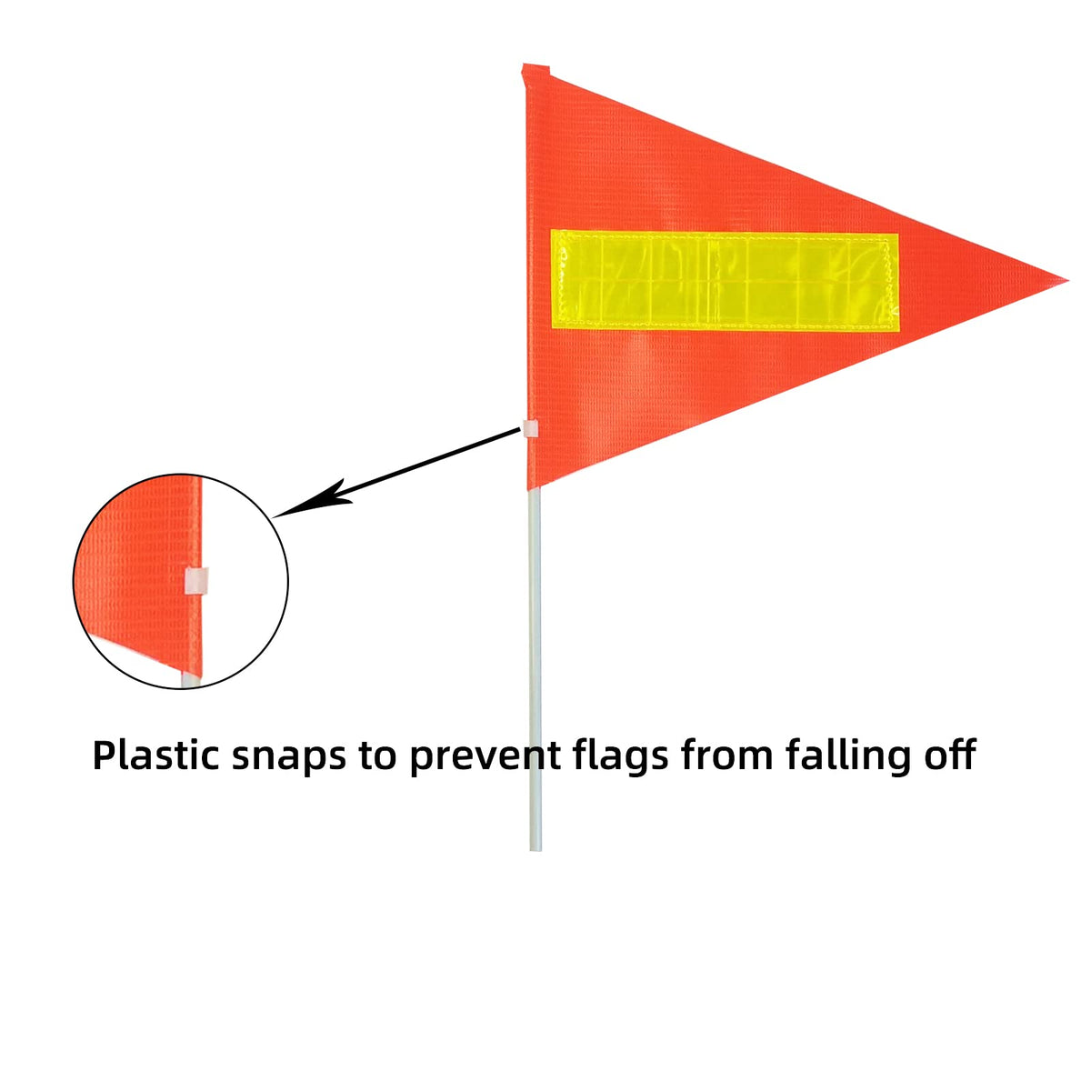 Willdone adjustable-height flag reaches six feet for high visibility
