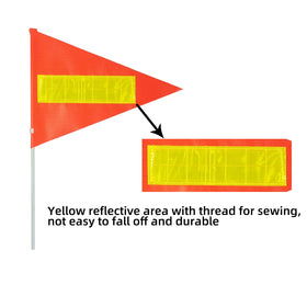 Willdone tear-resistant polyester flag endures rides and weather