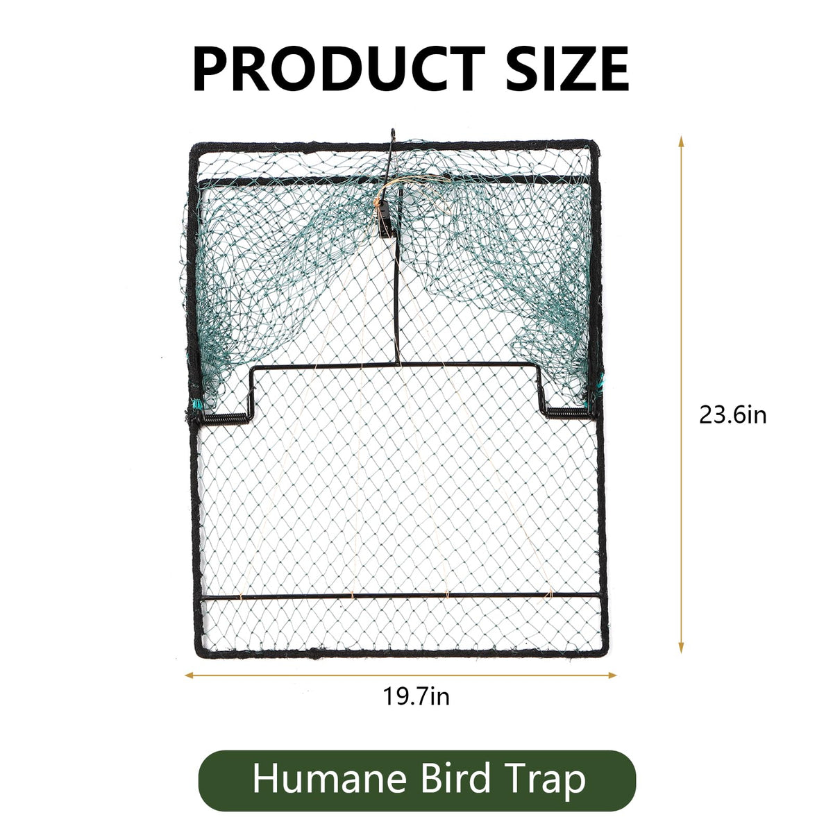 WillMesh bird trap suitable for quail and turkey, versatile capture solution.