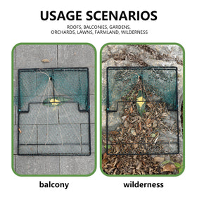 WillMesh fold-flat storage design saves space when the trap is not in use.