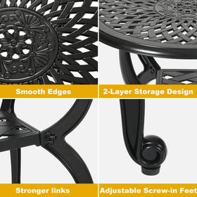 WILOUNGE retro hollow pattern adds timeless charm to any outdoor space.