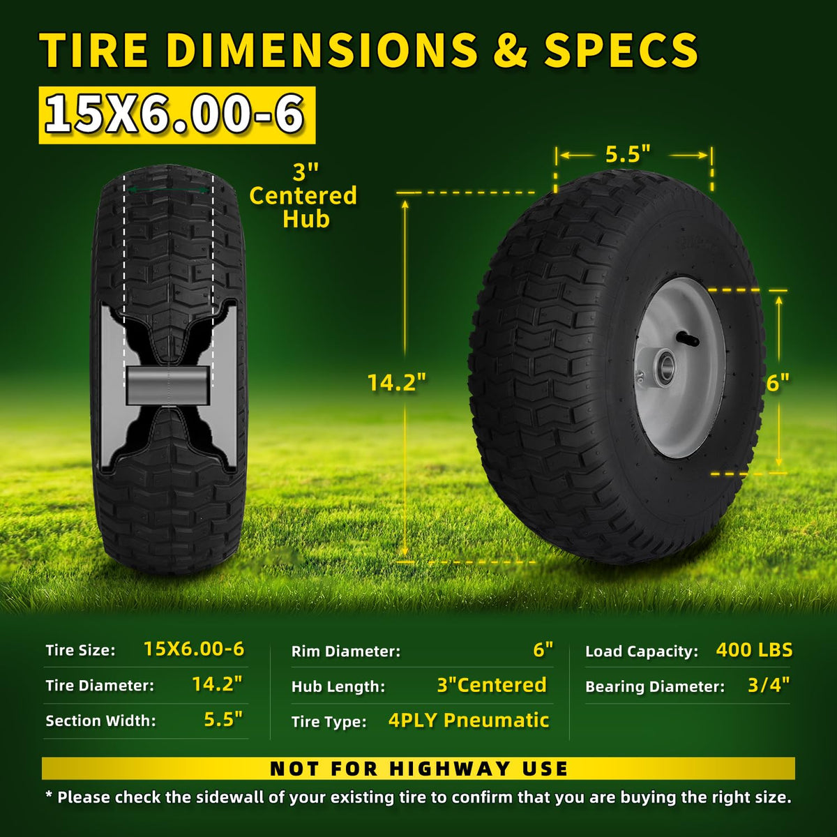 Wiltire 4-ply pneumatic tire delivers smoother ride.