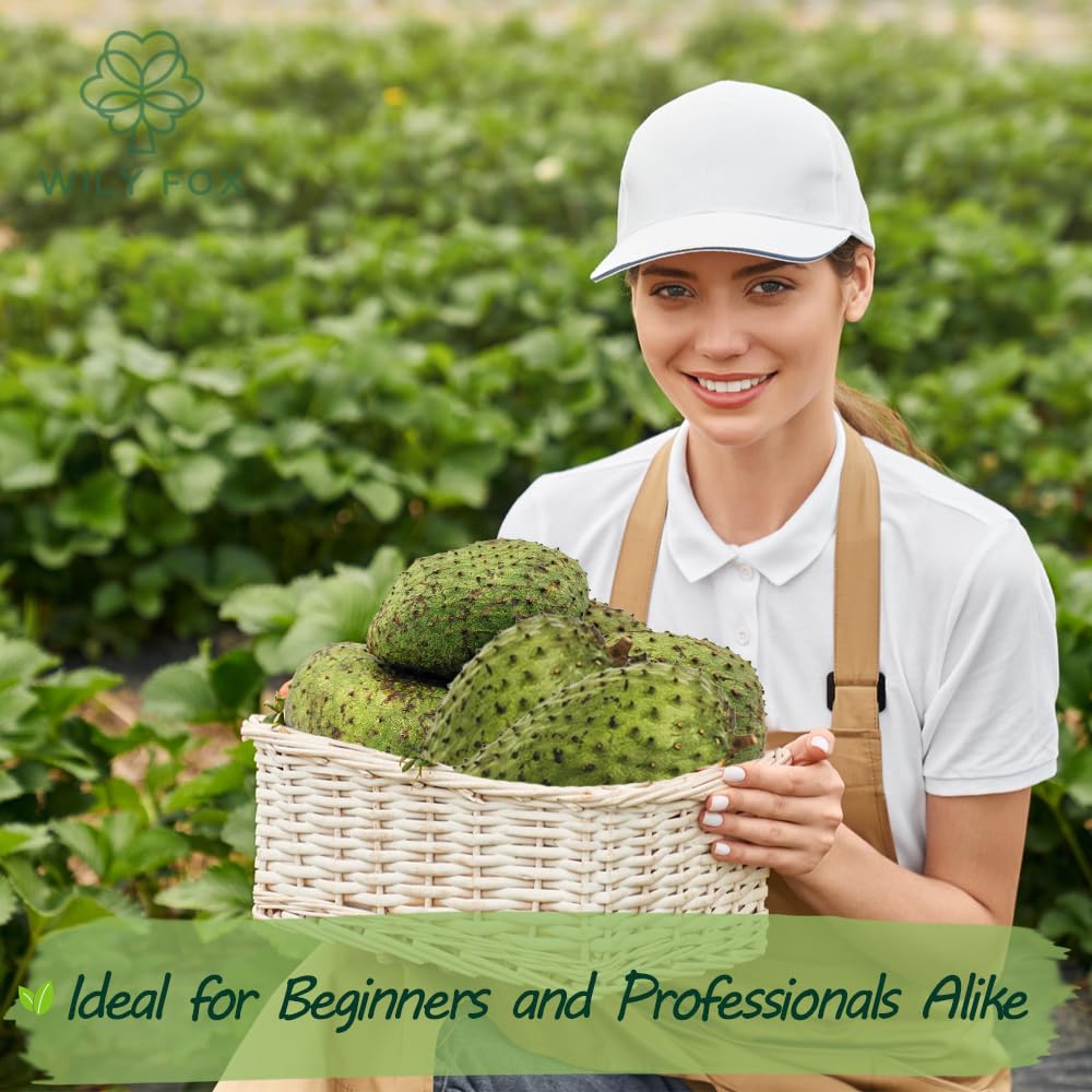 Wily Fox soursop seeds fruit potential, tasty harvests for juices and desserts.