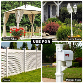 In-use with mailbox and banner setups for versatile applications