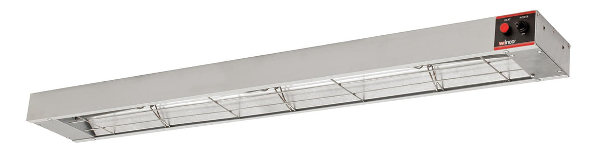 Winco food heat lamp 48in underside mount keeps pass-through warmth with steady heat