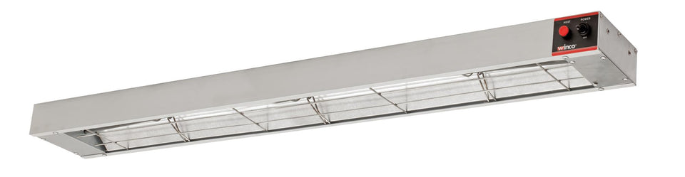 Winco food heat lamp 48in underside mount keeps pass-through warmth with steady heat
