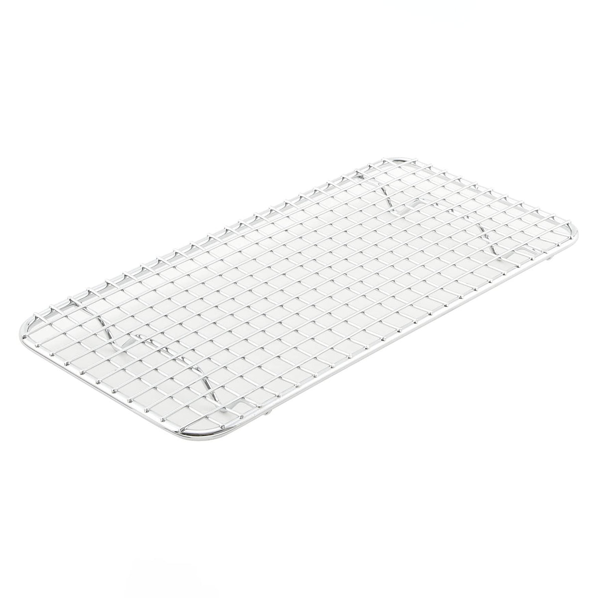 Winco PGW-510 pan grate front view showing chrome finish for durability