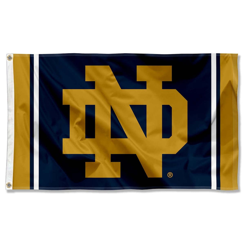 WinCraft Irish ND Logo 3x5 Banner Flag with bold graphics for outdoor display.