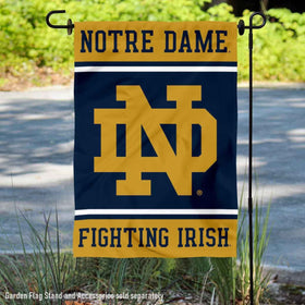 WinCraft Irish ND logo banner flag side view highlights bold design for curb appeal.