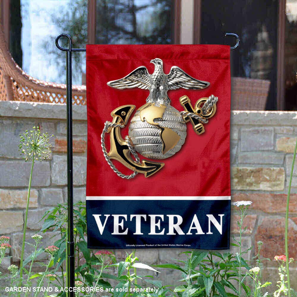 WinCraft flag with dual-sided insignia, suitable for garden stands.