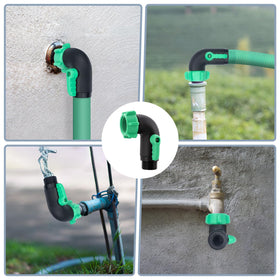 Windblowgrass 90-degree elbow ideal for RVs, gardens, and outdoor setups.