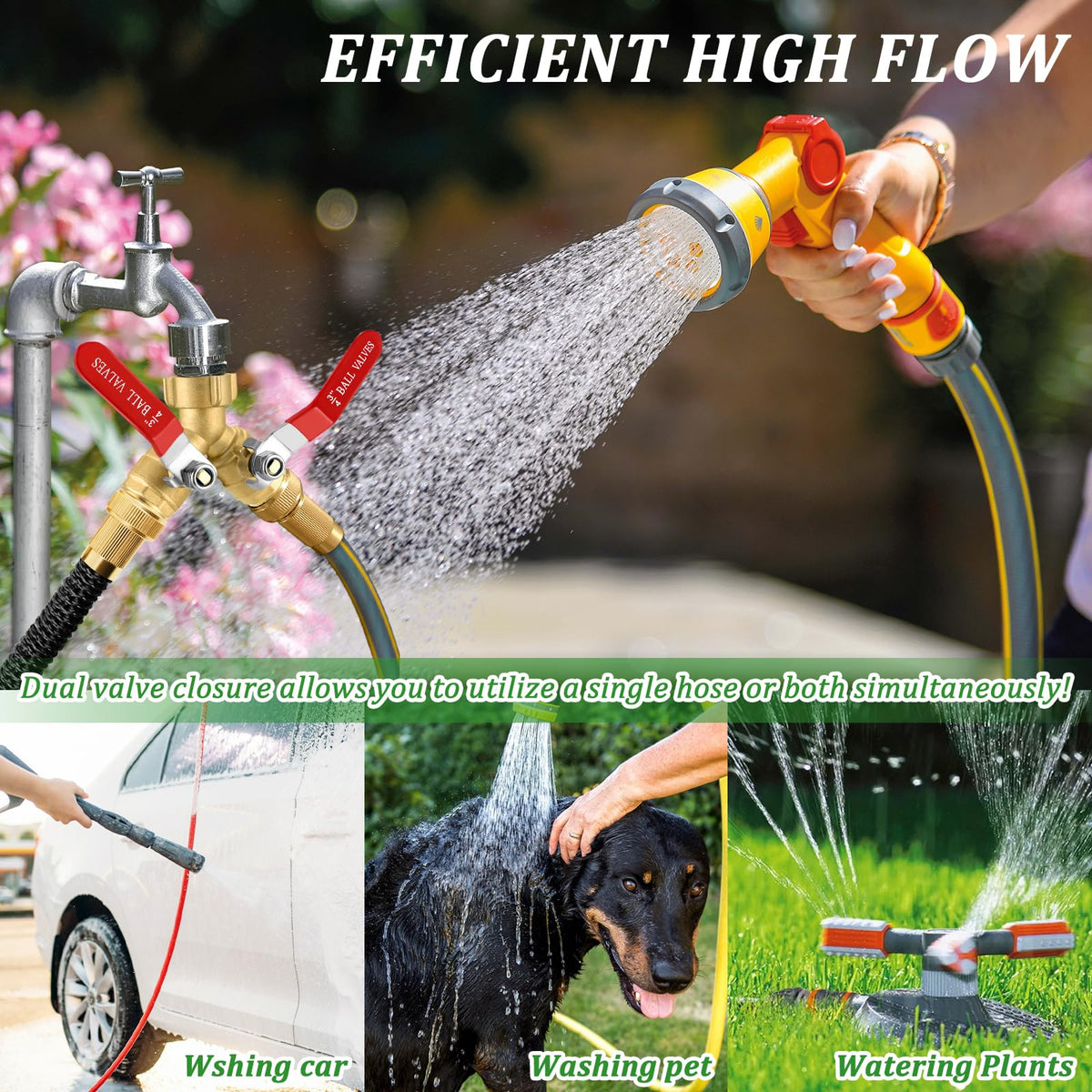 Windblowgrass easy-grip connectors speed setup and reduce hand strain.