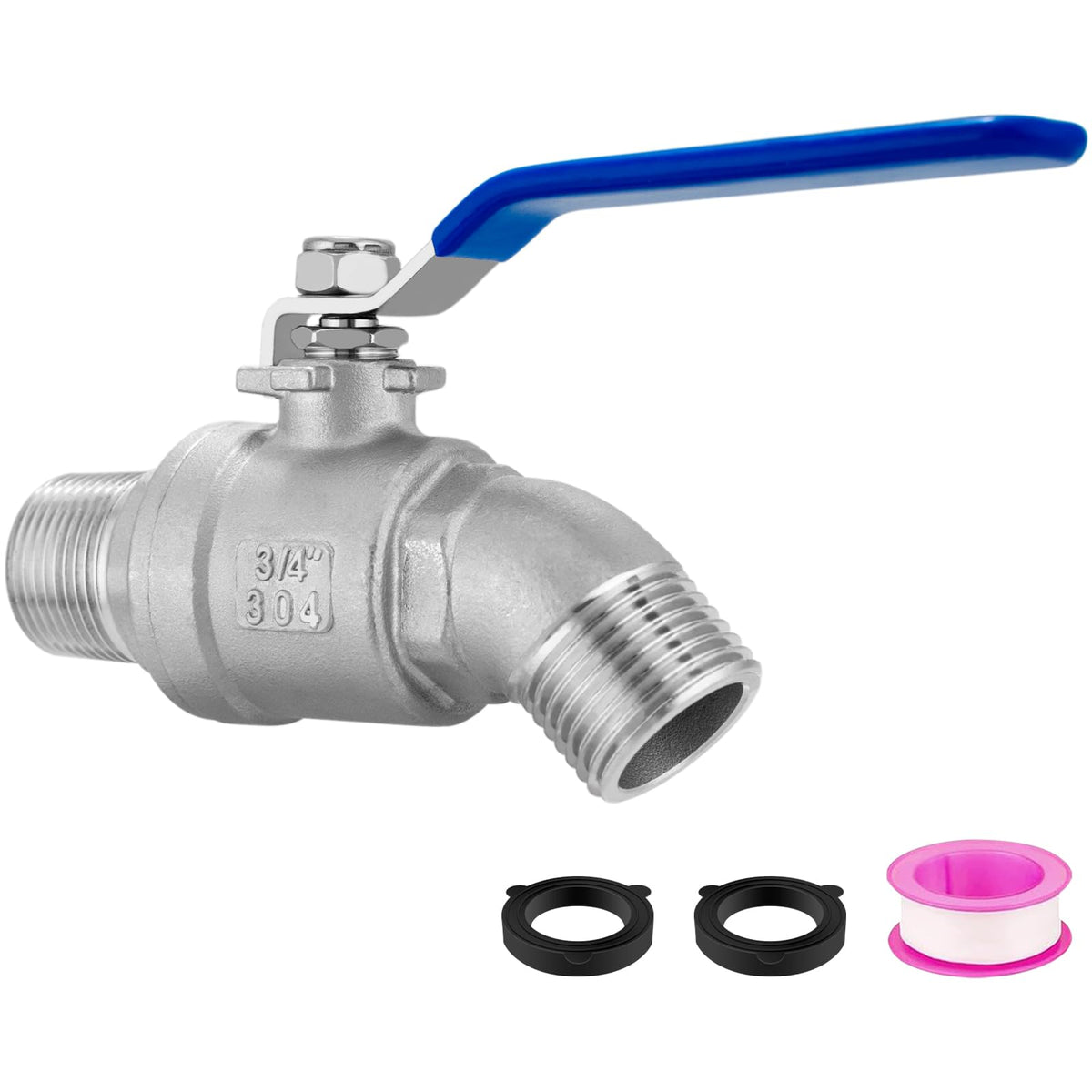 Windblowgrass garden hose bib with 34-inch outlet for standard hoses.