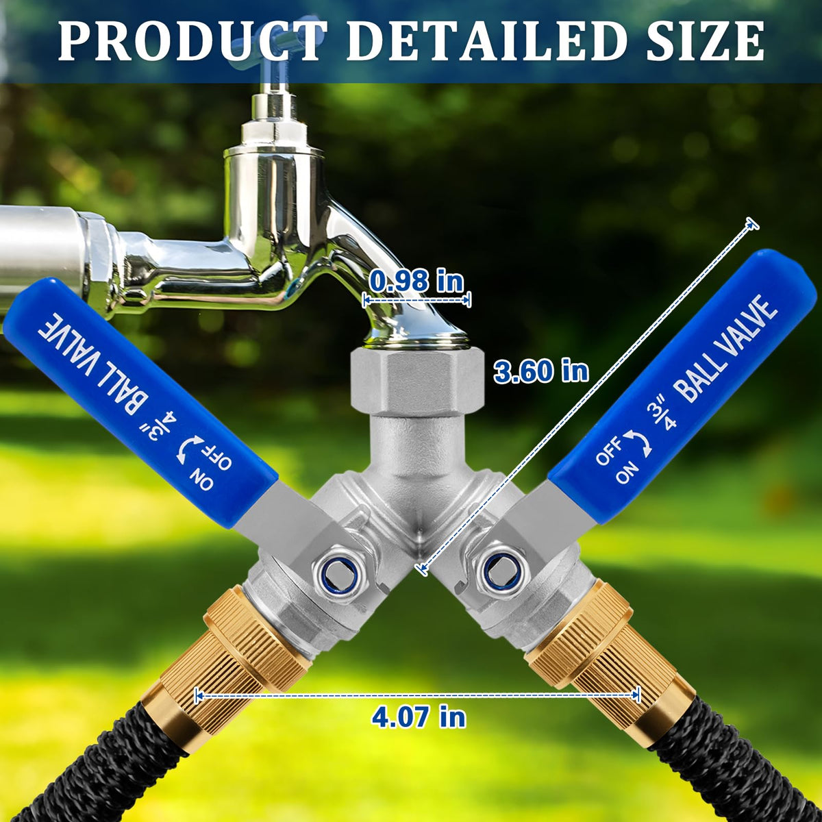 Windblowgrass outdoor-grade splitter designed to withstand rust and outdoor weather