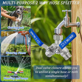 Windblowgrass package includes washers, seal tape, and a wrench for quick setup