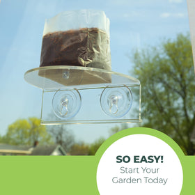 Window Garden ideal for microgreens, herbs, succulents, and decorative items