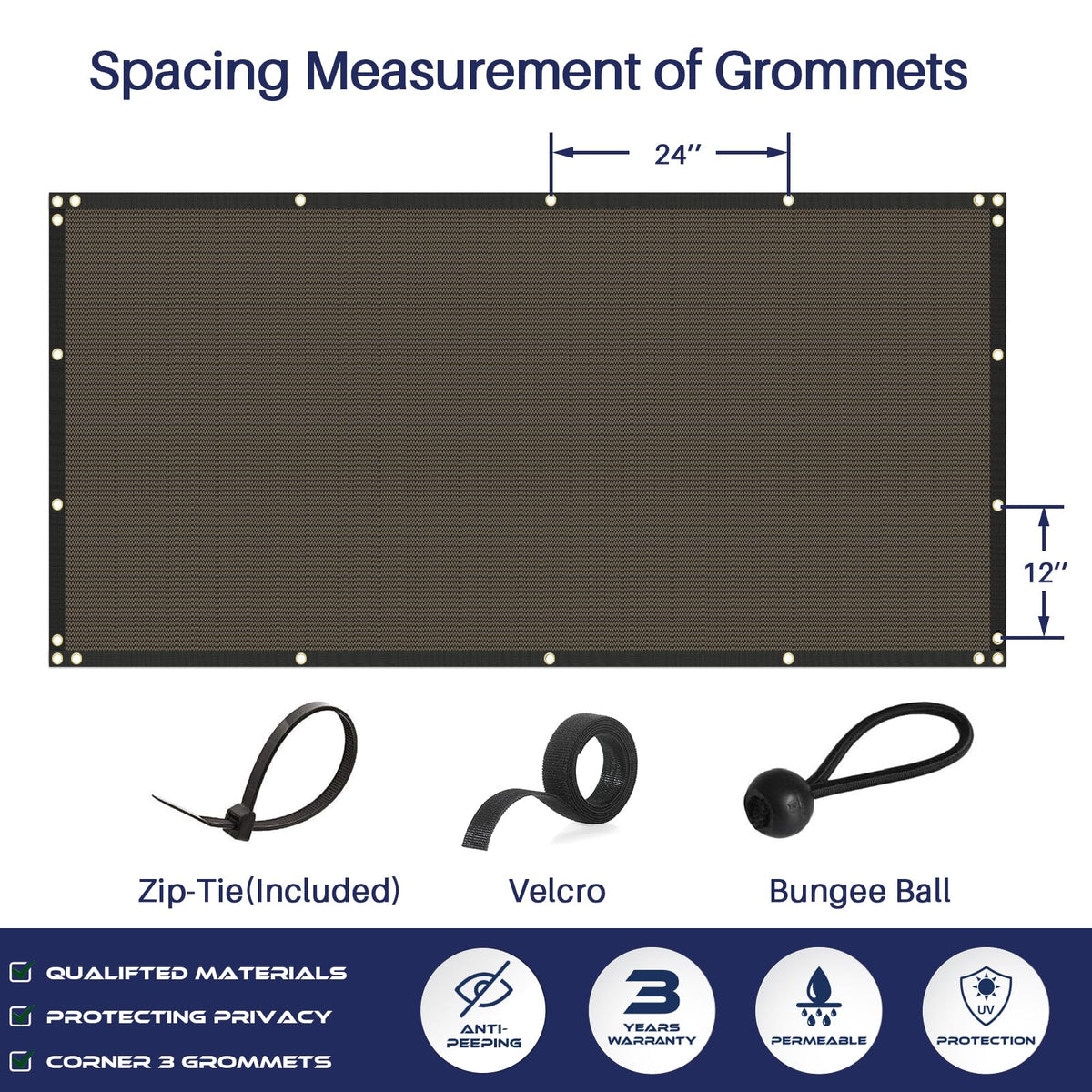 Windscreen4less durable mesh blocks wind and dust on patios.